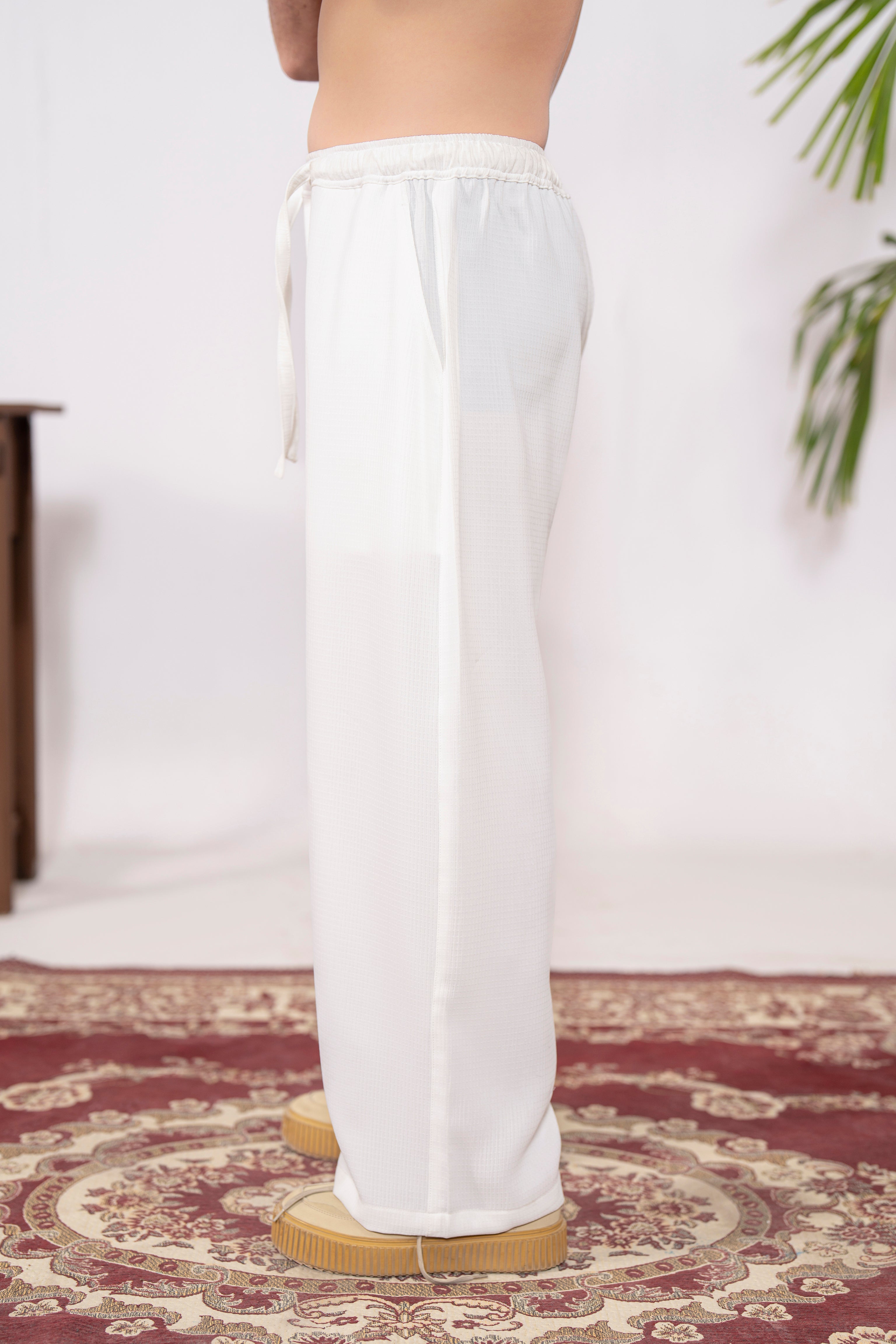 Baggy BoxWeave Trouser Pants