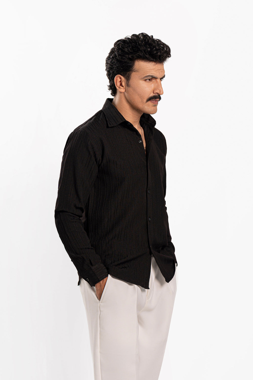 Noir Threaded Shirt - FS