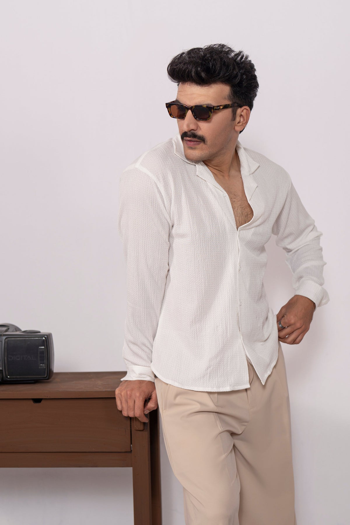 WhiteGrain Textured Shirt