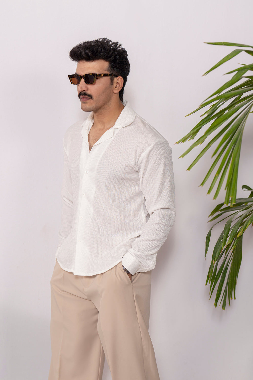 WhiteGrain Textured Shirt