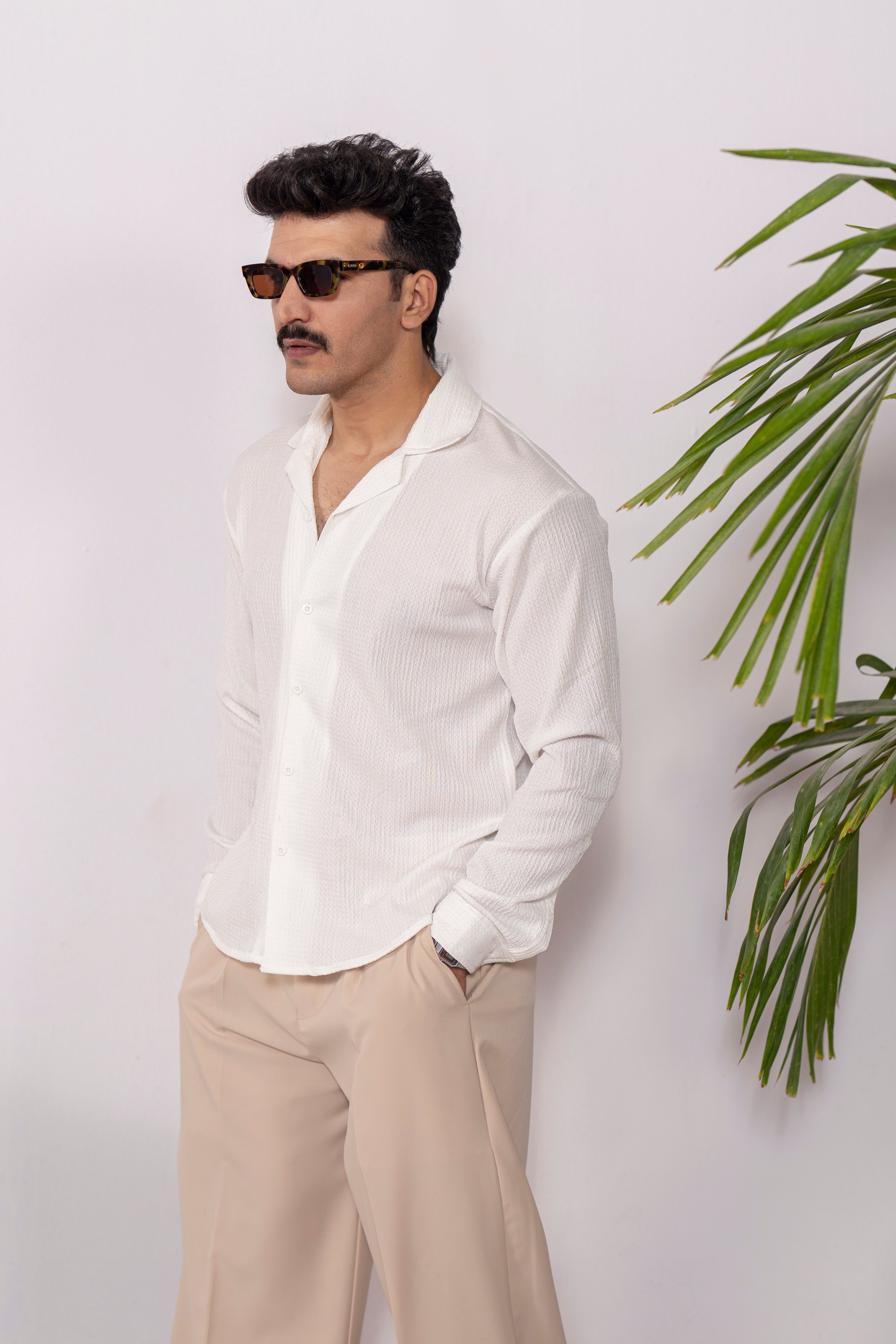 WhiteGrain Textured Shirt
