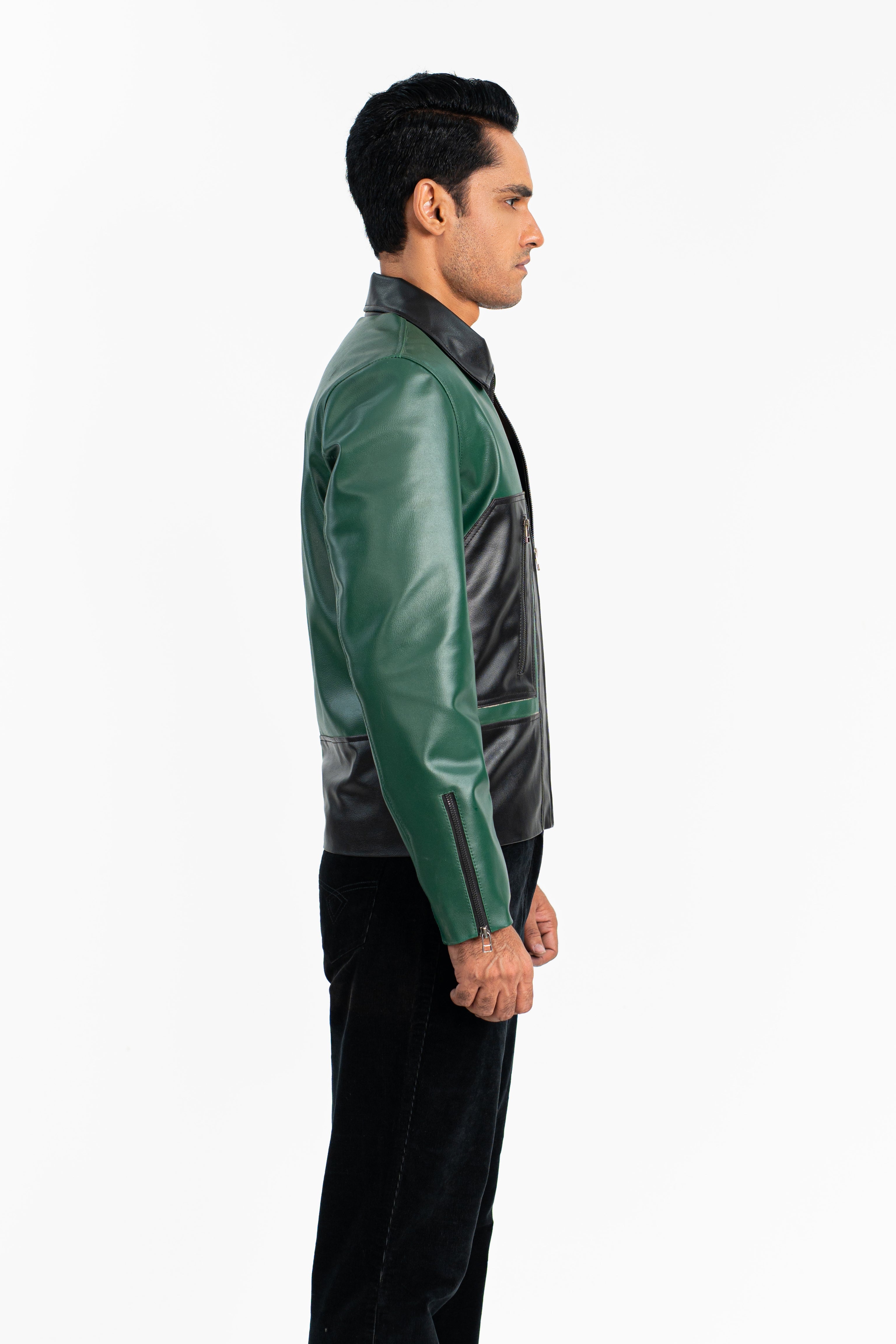 GreenGroove Faux Leather Jacket