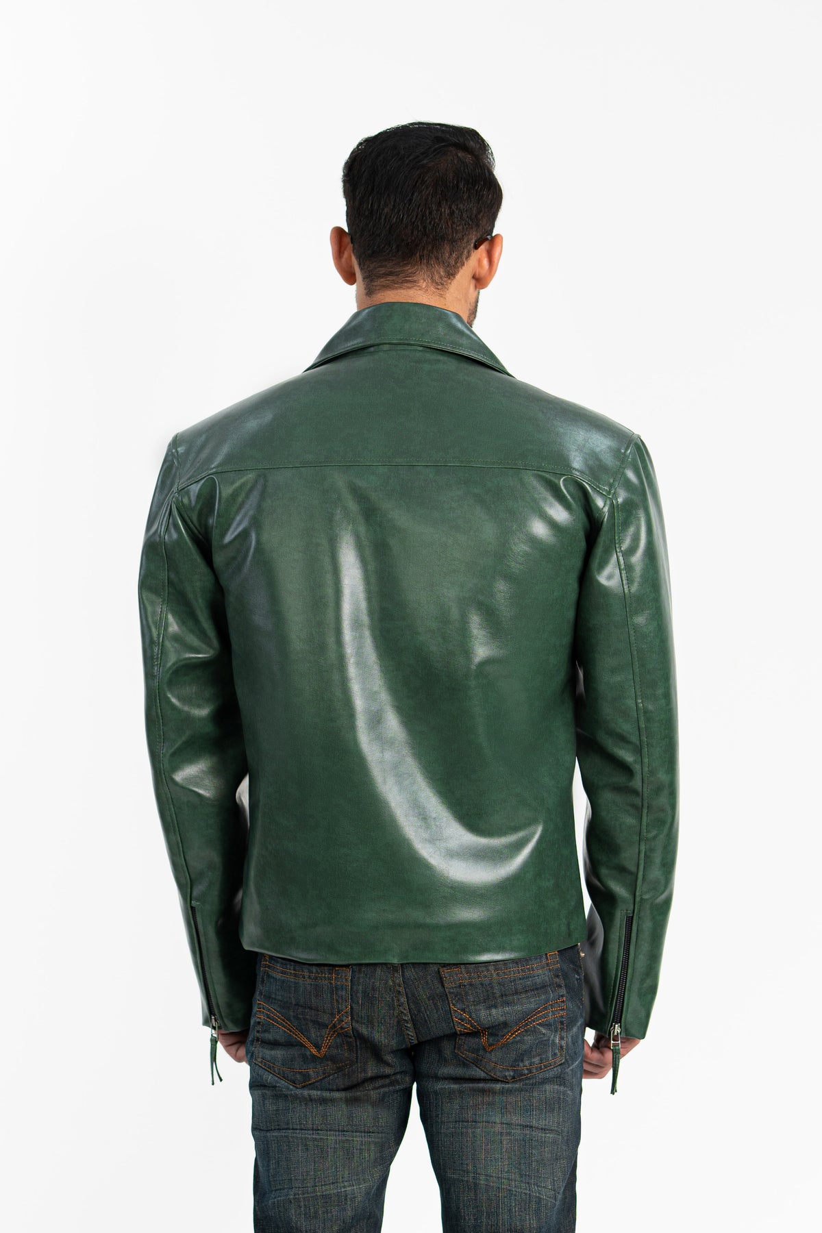 CrocoGrove Biker Faux Leather Jacket