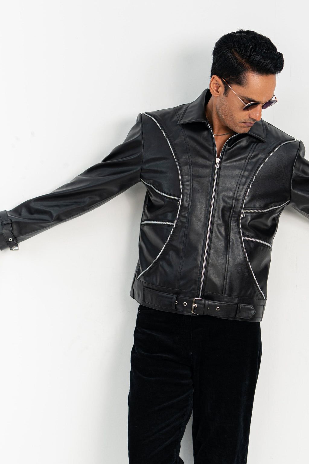 'Rocky Rough' Faux Leather Jacket - Exclusive