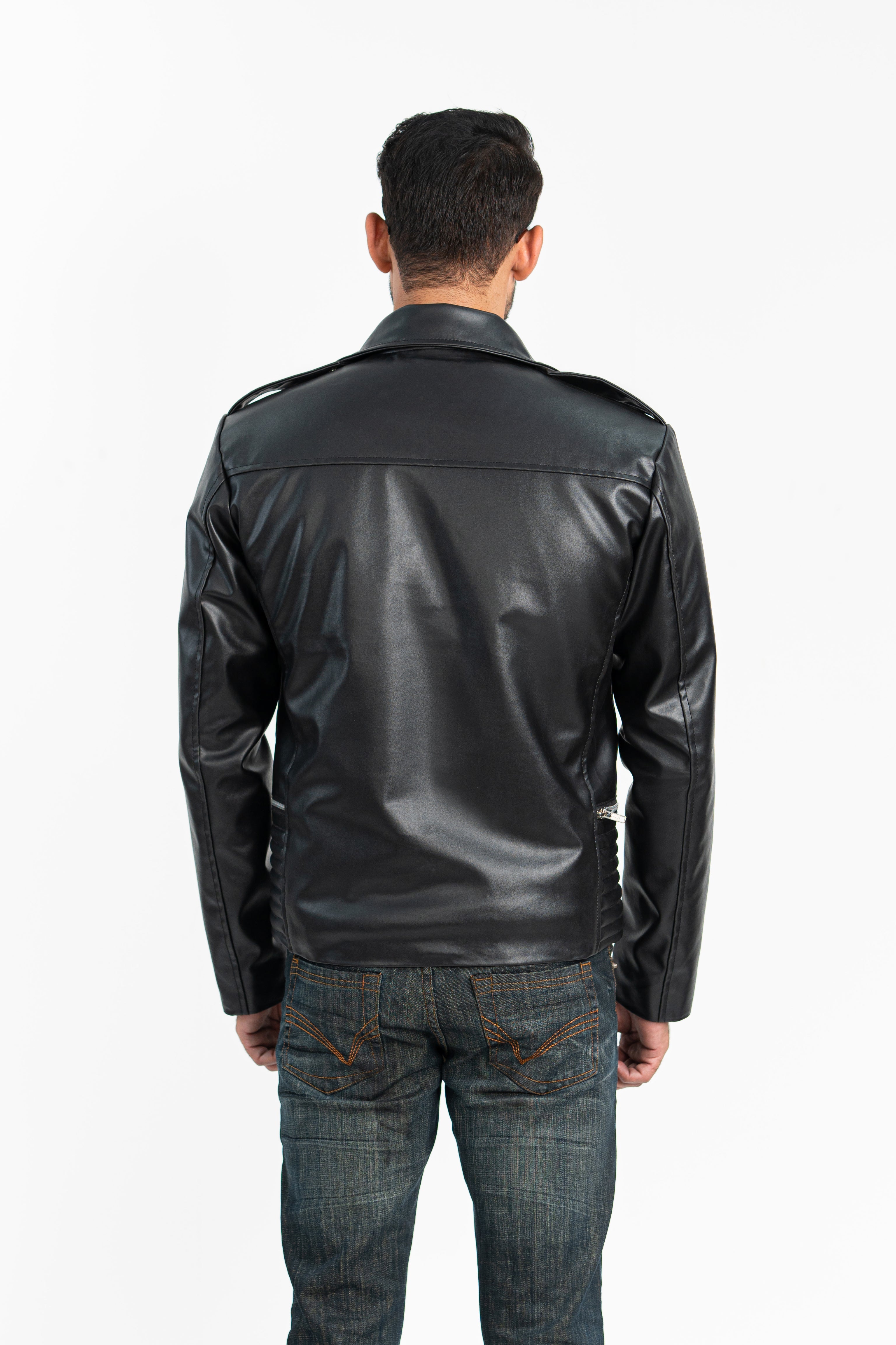 Biker Faux Leather Jacket