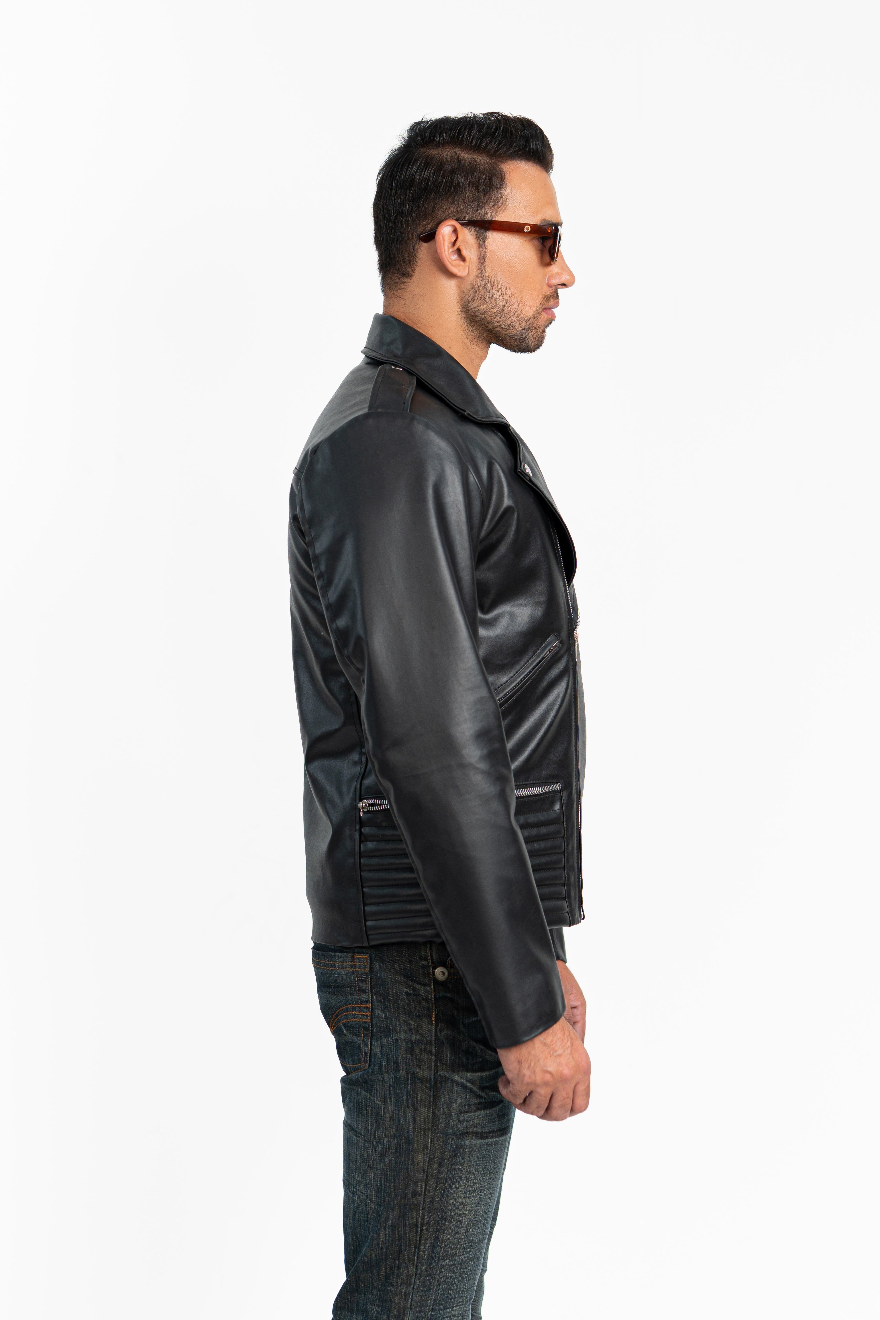 Biker Faux Leather Jacket