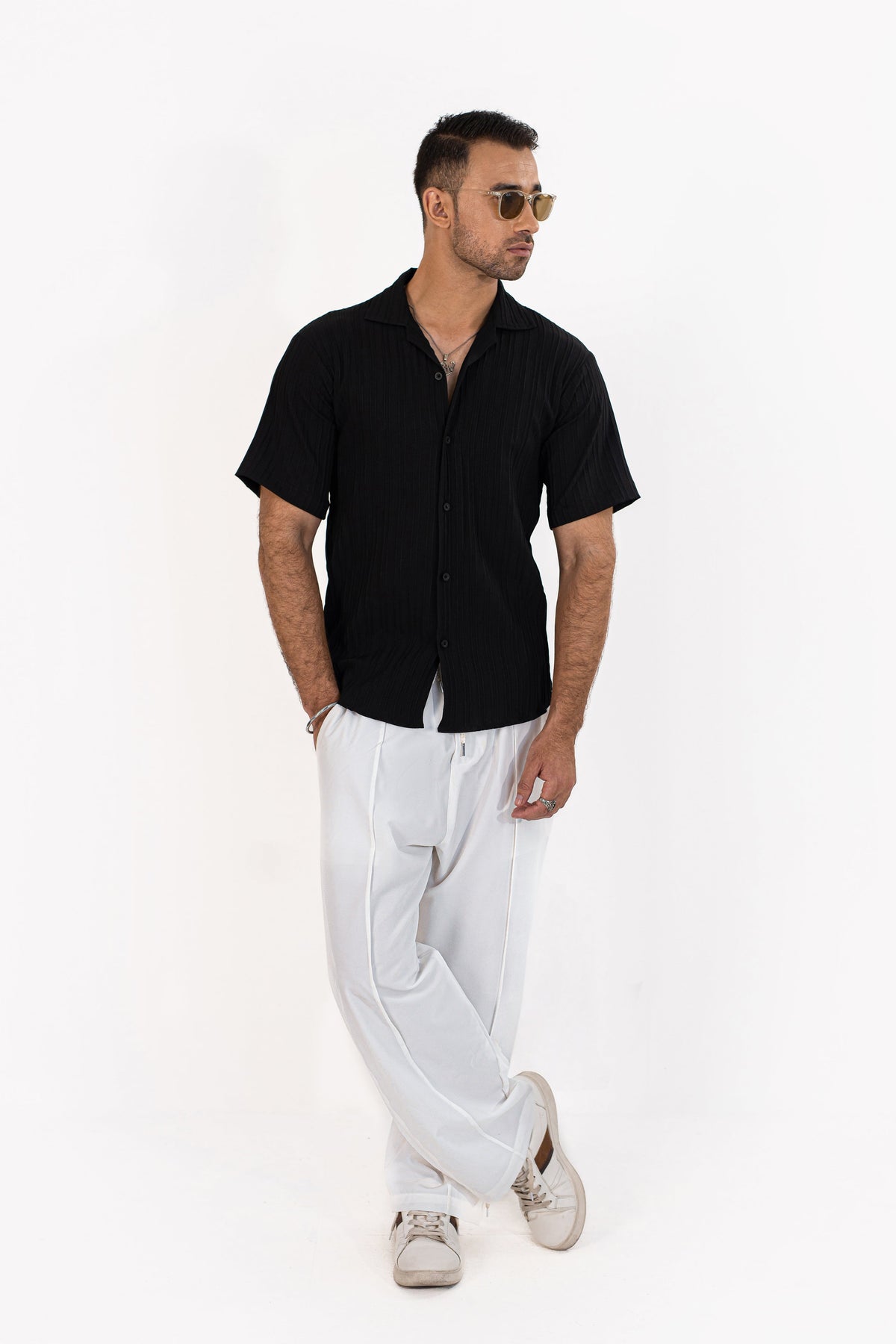 Noir Threaded Shirt