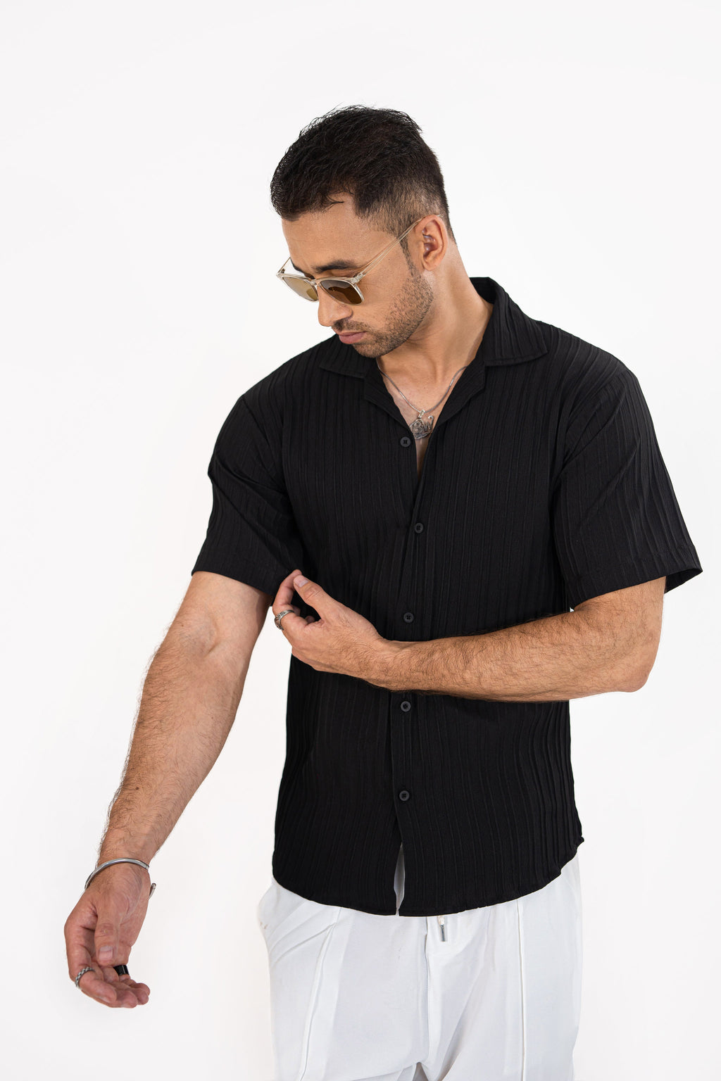 Noir Threaded Shirt