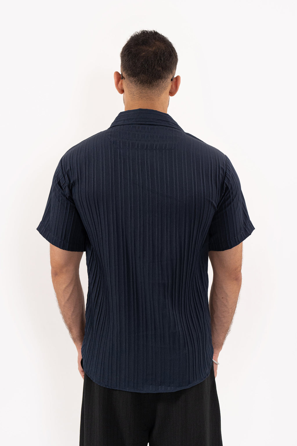 Navy Threaded Shirt