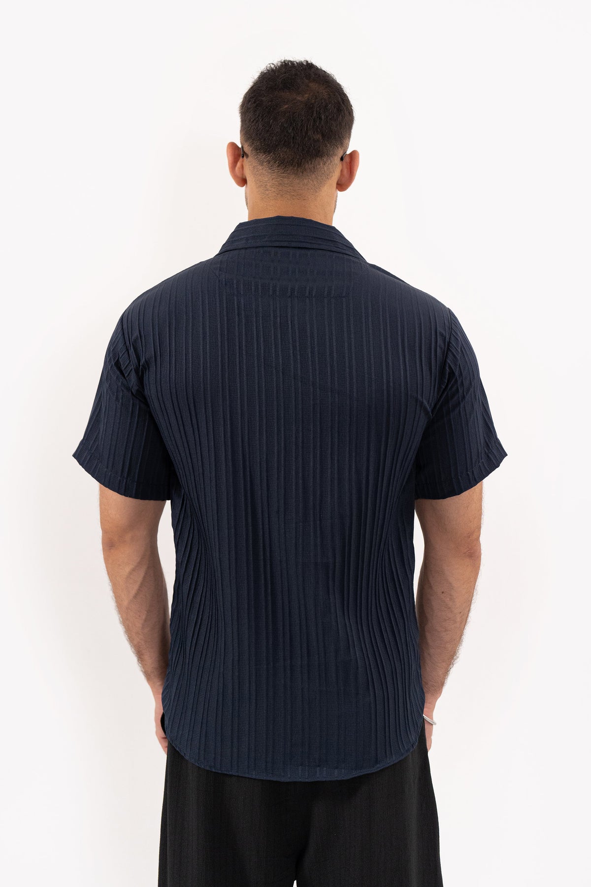 Navy Threaded Shirt