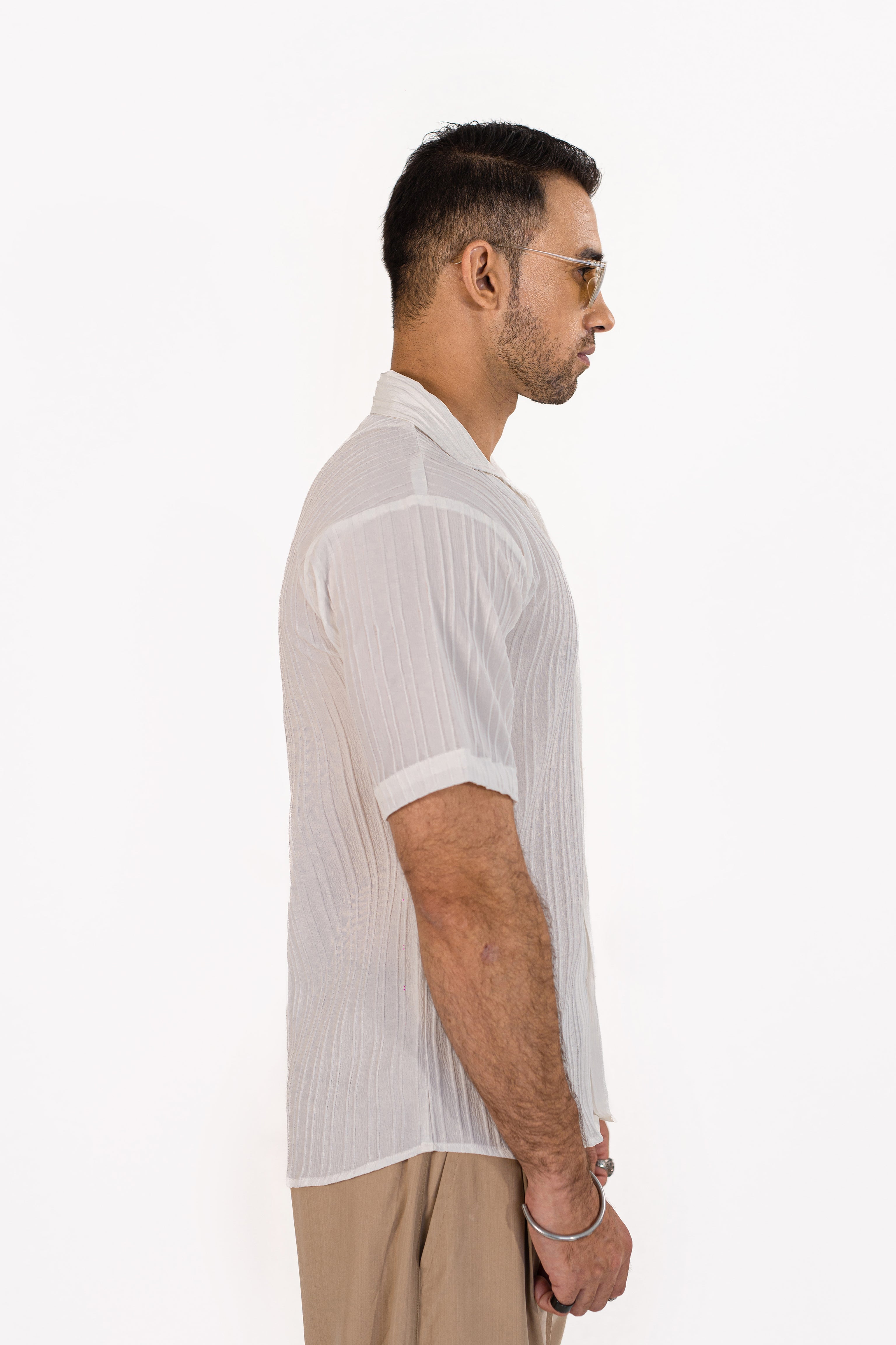 White Threaded Shirt