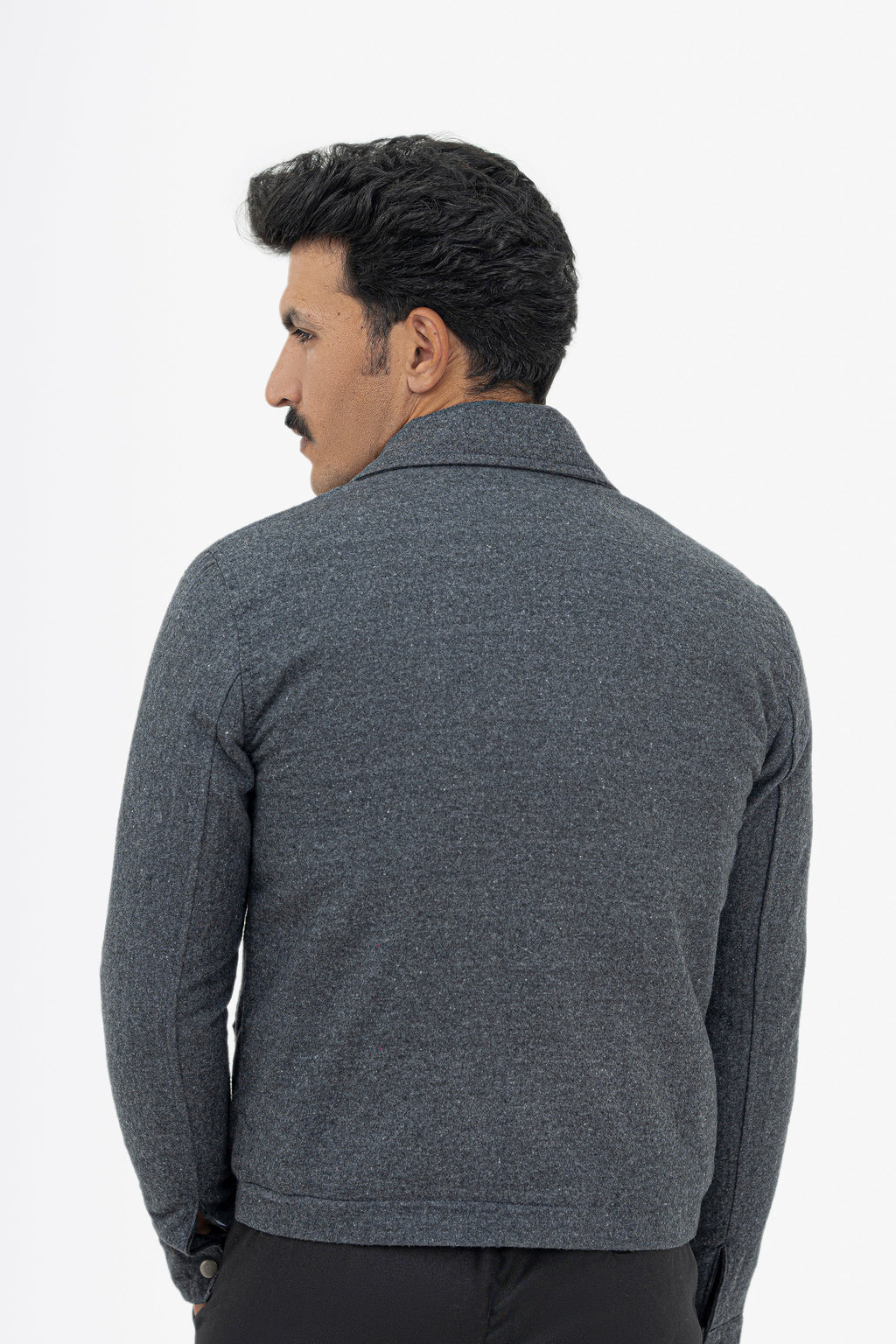 Wool-Effect Cropped Dual Slider Jacket - Limited Edition