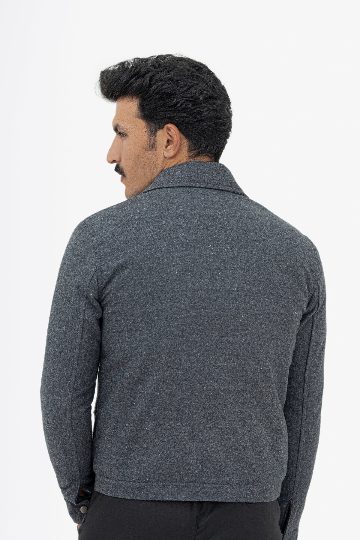Wool-Effect Cropped Dual Slider Jacket - Limited Edition