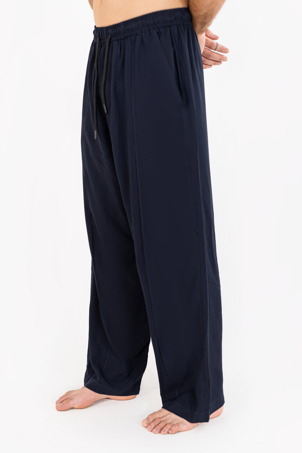 Navy Blue Linen Trouser Pants