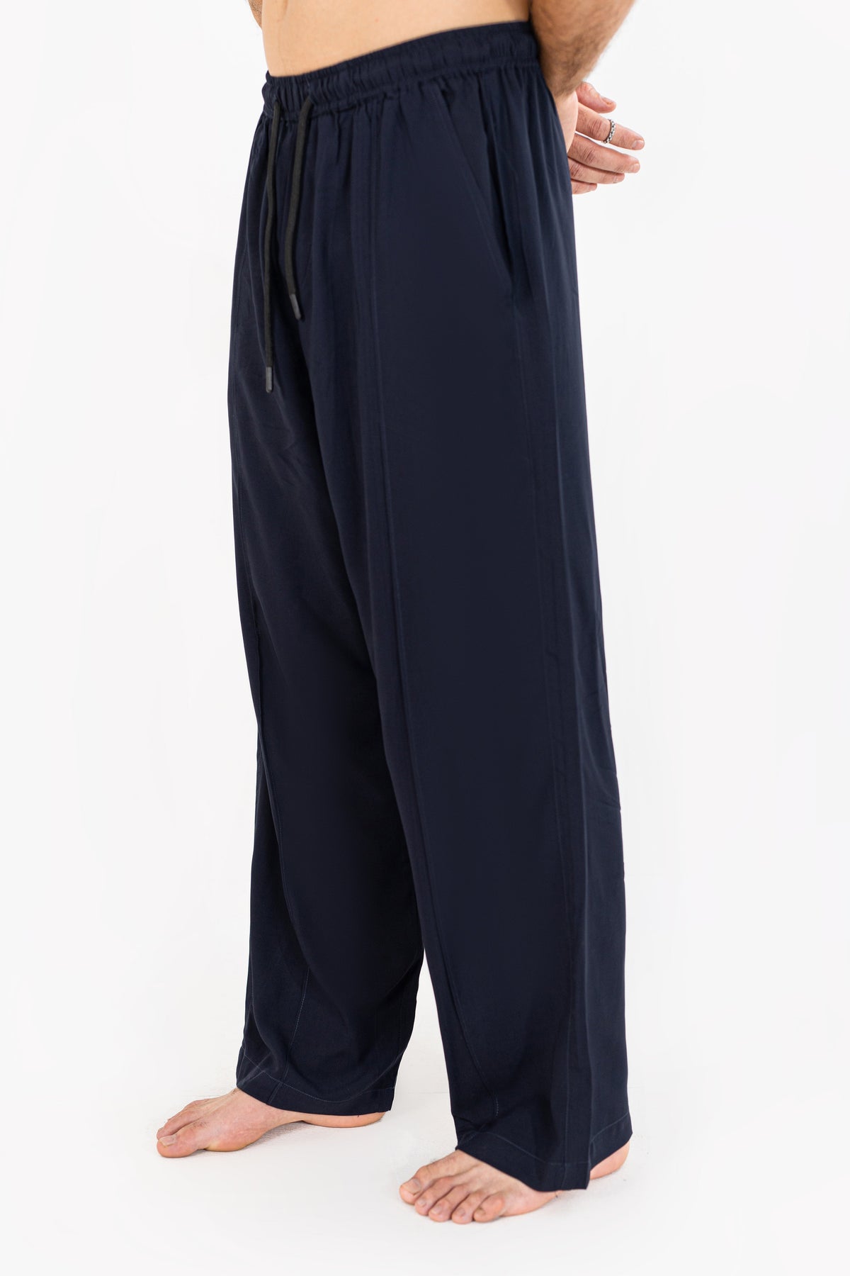 Navy Blue Linen Trouser Pants