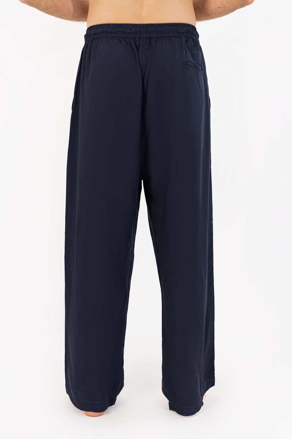 Navy Blue Linen Trouser Pants