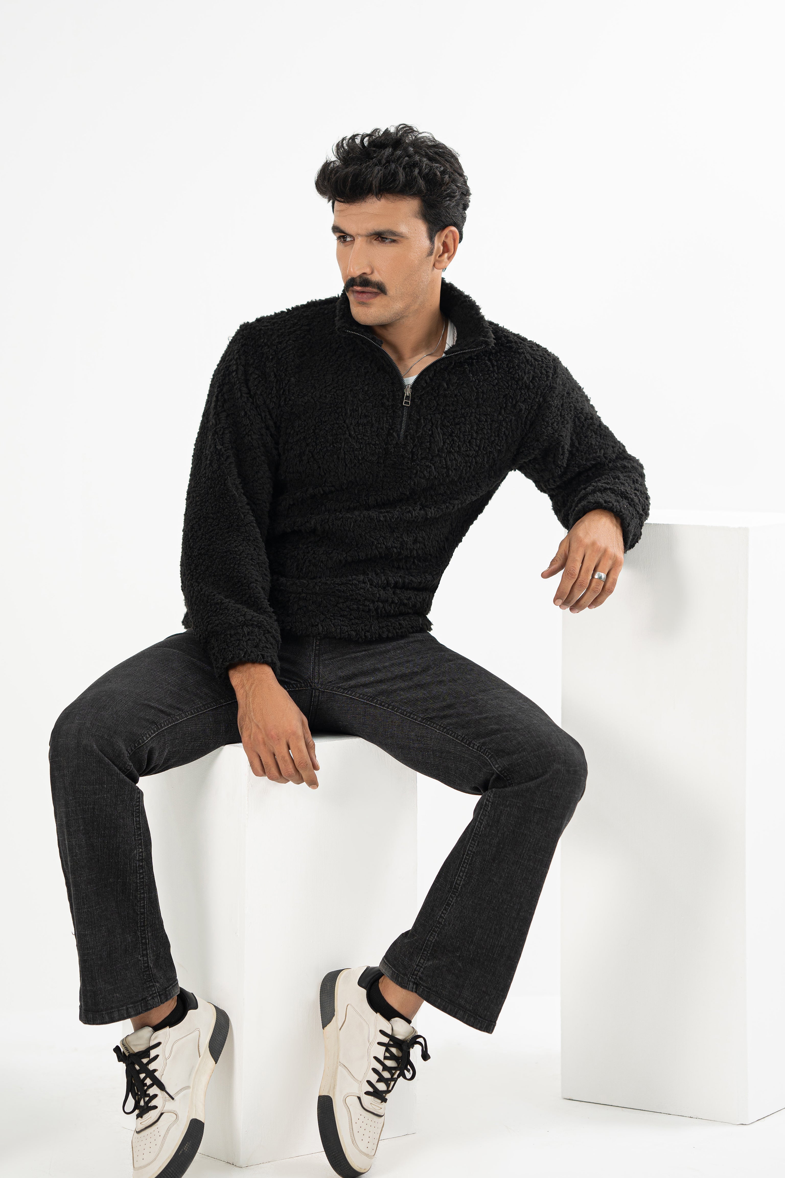 Charcoal Fur Pullover - Limited Edition